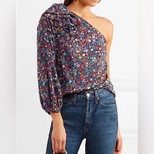 J. Crew One Shoulder Kaleidoscope Star top size 4